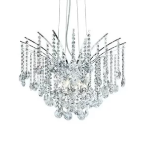 Image of Audi 6 Light Crystal Chandelier Chrome Finish, G9