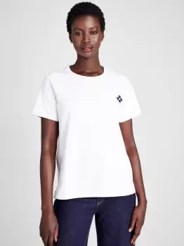 Image of Spade Flower Tee - White - L (Uk 16)