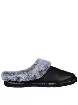 Image of Skechers Cozy Campfire Slippers, Black, Size 4, Women