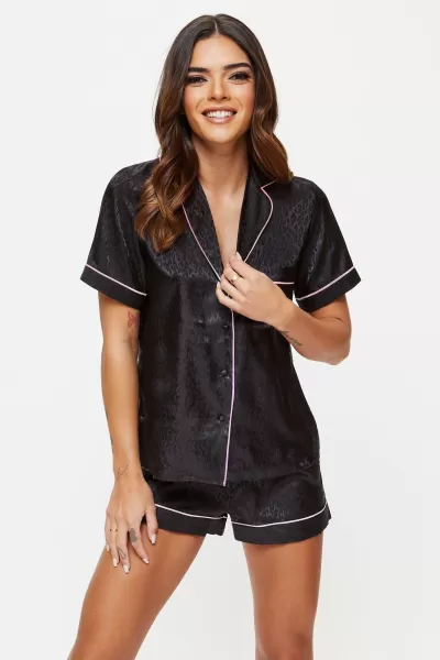 Image of Signature Satin PJ Set