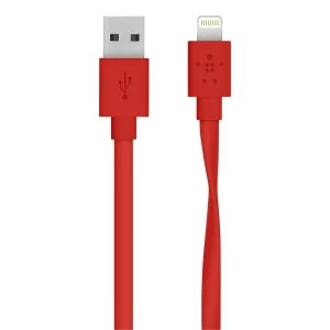 Image of Belkin Angled Lightning cable Red