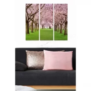 Image of MDF4158035 Multicolor Decorative MDF Painting (3 Pieces)