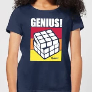 Image of Rubik's Genius Womens T-Shirt - Navy - M