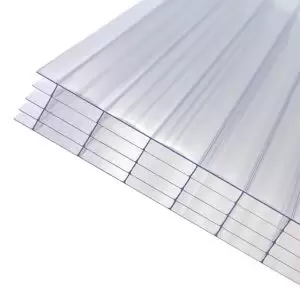 Image of Axiome Clear Polycarbonate Multiwall Roofing Sheet (L)2M (W)1000mm (T)25mm