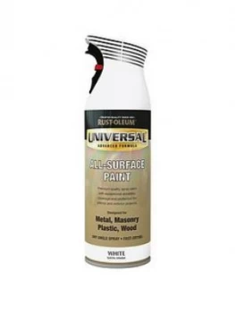 Image of Rust-Oleum Satin White Universal Metal And All-Surface Paint - 400Ml