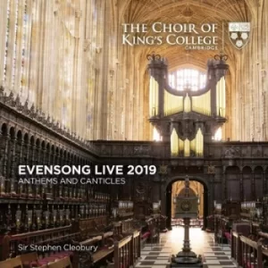 Image of The Choir of Kings College Cambridge Evensong Live 2019 Anthems and Canticles by Choir of King's College, Cambridge CD Album