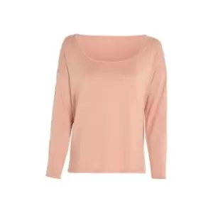 Image of Calvin Klein L/S Curve Neck - Nude