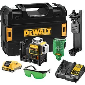 Image of DEWALT DCE089D1G-GB 10.8V 2.0Ah Self Levelling Multi Line Green Rotary Laser