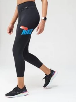 Image of Nike The One HBR GRX Crop Legging - Black Size M Women