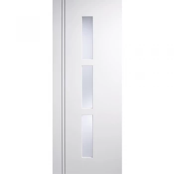 Image of LPD Sierra Blanco Fully Finished White Frosted Glazed Internal Door - 1981mm x 838mm (78 inch x 33 inch)