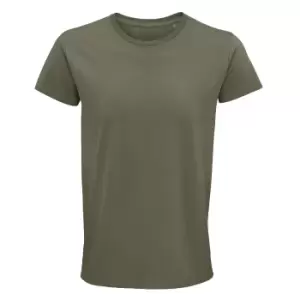 Image of SOLS Mens Crusader Organic T-Shirt (M) (Khaki)