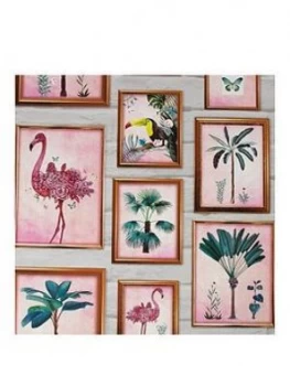 Image of Fresco Tropical Frames Wallpaper