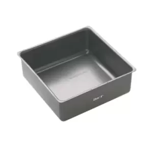 Image of MasterClass Non Stick Deep Loose Base Cake Pan Square 24.5cm Grey