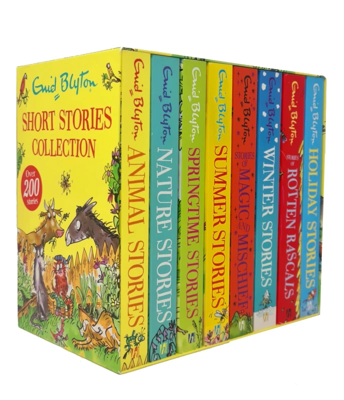 Image of Enid Blyton Short Stories Collection Box Set 8 Books Animal Nature Springtime Summer Enid Blyton Books