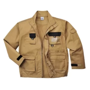 Image of Portwest Mens Texo Contrast Work Jacket Khaki S