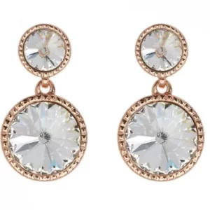 Image of Ted Baker Ladies PVD rose plating RONDA RIVOLI CRYSTAL EARRING