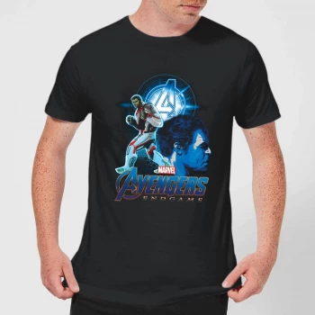 Image of Avengers: Endgame Hulk Suit Mens T-Shirt - Black - 3XL - Black