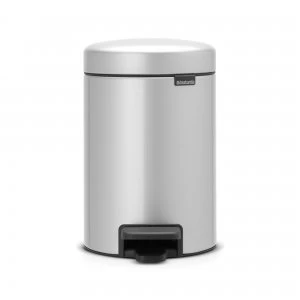 Image of Brabantia NewIcon 3 Litre Grey Pedal Bin Grey
