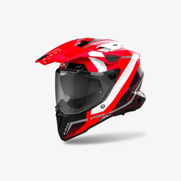 Image of Airoh Commander 2 Mavick Red Gloss Adventure Helmet Size M