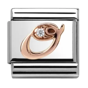 Image of Nomination CLASSIC Rose Gold Letter O Charm 430310/15