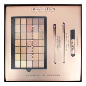 Image of Makeup Rev Pro Amplified 35 Eyeshadow Palette Naked Golds