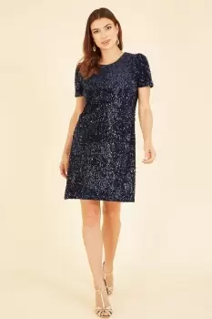 Image of Navy Sequin Tunic