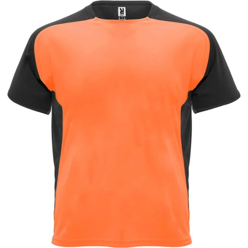 Image of ROLY Bugatti Short-Sleeved Sports T-Shirt in Tangerine Size: 4 Years Tangerine Unisex 4 Years