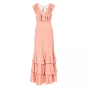 Image of Ted Baker Ashleih Ruffle Dress - Pink