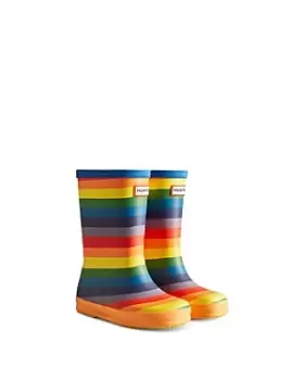 Image of Hunter Unisex Original First Classic Mini Rainbow Boots - Walker, Toddler, Little Kid