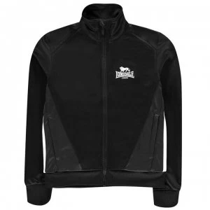 Image of Lonsdale 2S Track Jacket Junior Boys - Black