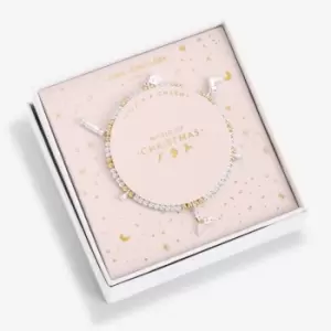 Image of Life's A Charm Magic Of Christmas Silver Charm 17.5cm Stretch Bracelet 5436