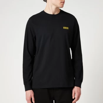 Image of Barbour International Mens Legacy Long Sleeve T-Shirt - Black - M