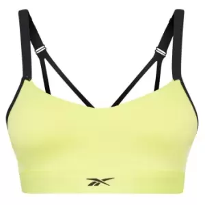 Image of Reebok Hero Strap Sports Bra Womens - Yellow