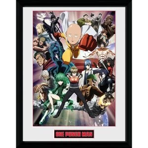 Image of One Punch Man Key Art Collector Print