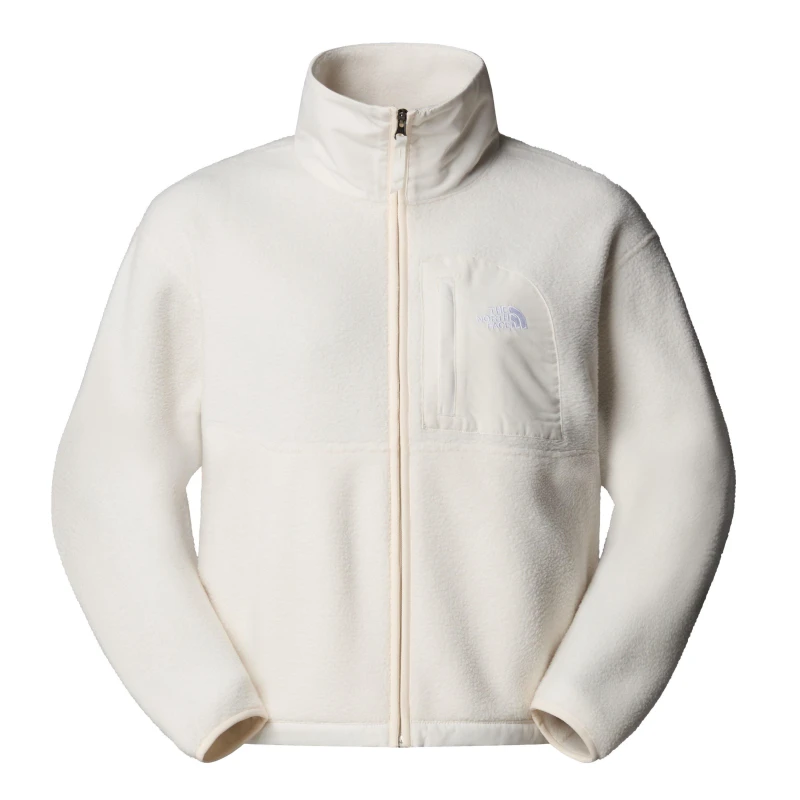 Image of The North Face Womens Yumiori Off Peak Full Zip Fleece White Dune female 12 (M)