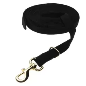 Image of Kincade Cotton Lunge Rein - Black