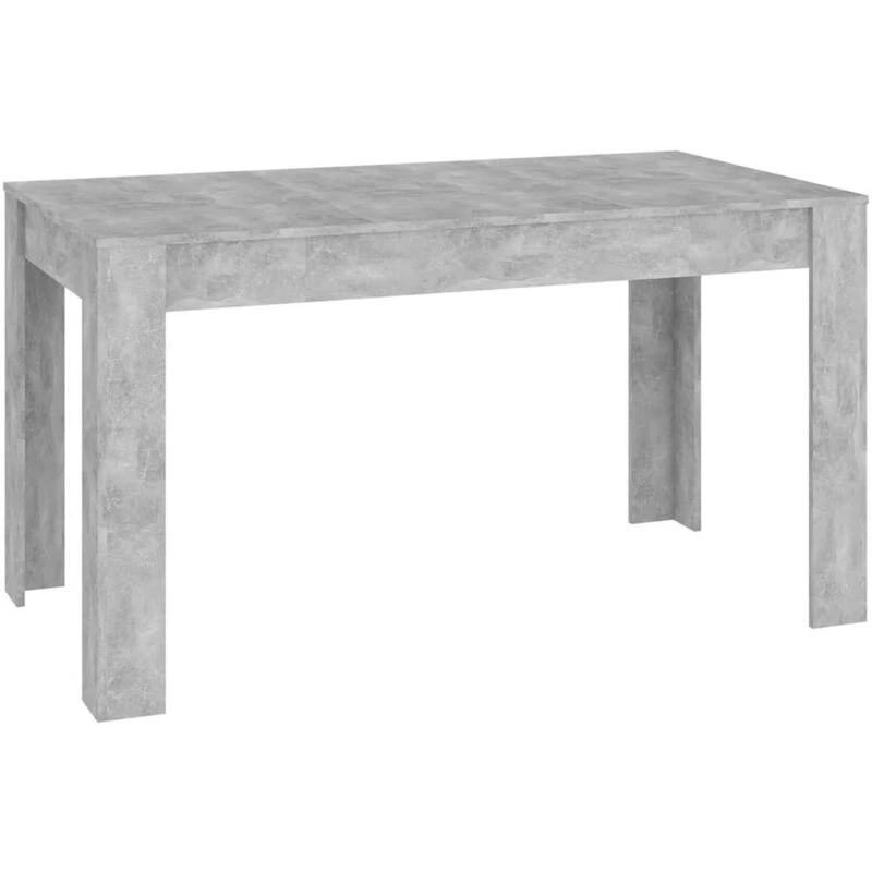 Image of VIDAXL Dining Table Concrete Grey 140x74.5x76cm Engineered Wood vidaXL 8720286587270