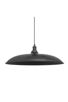 Image of Brooklyn Giant Bowl Pendant, 24 Inch, Pewter, Pewter Holder