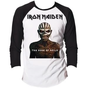 Image of Iron Maiden - The Book of Souls Unisex X-Large T-Shirt - Black,White