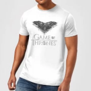 Image of Game of Thrones Three-Eyed Raven Mens T-Shirt - White - 3XL