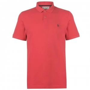 Image of Original Penguin Penguin Short Sleeve Raised Rib Polo Mens - Lipstick Red