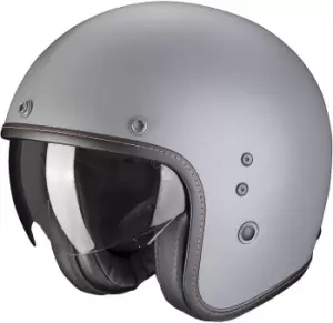 Image of Scorpion Belfast Evo Solid Jet Helmet, grey, Size S, grey, Size S