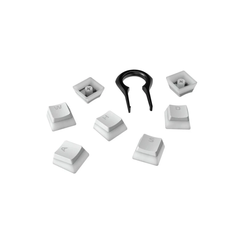 Image of HyperX Pudding Keycaps - Full Key Set - PBT - White (US Layout)