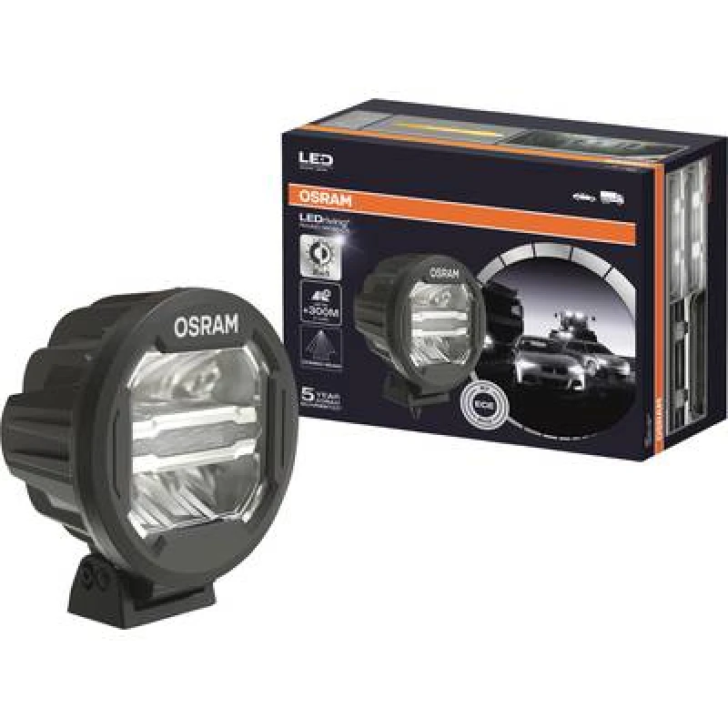 Image of Osram OSRAM High beam LEDDL111-CB LEDriving ROUND MX180-CB LED (monochrome) front (L x W x H) 201 x 176 x 126mm LEDDL111-CB