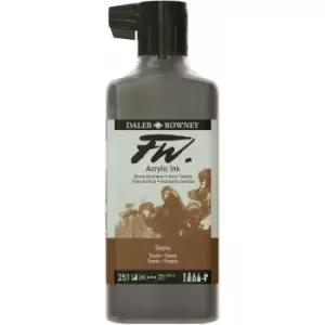 Image of Daler-Rowney fw Artists Acrylic Ink 180ml Sepia