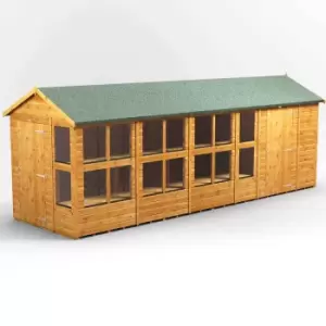 Image of 20X6 Power Apex Potting Shed Combi Including 6ft Side Store