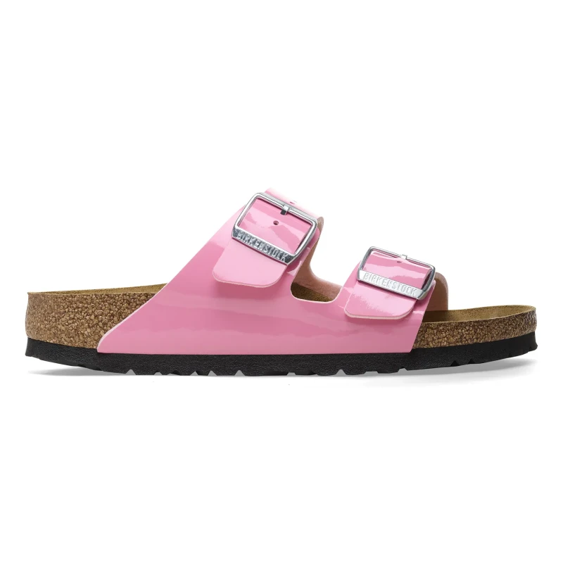 Image of Birkenstock Womens sandals Birkenstock Arizona Birko-Flor Patent Rose Female 38 Etroit