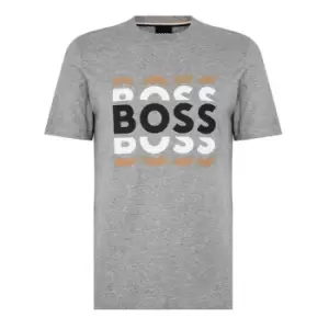 Image of Boss Tiburt 414 T-Shirt - Grey