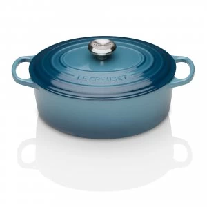 Image of Le Creuset Oval Casserole 27cm Marine