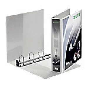 Image of Leitz Ring Binder 4 ring 40 mm Polypropylene, Cardboard A4+ White